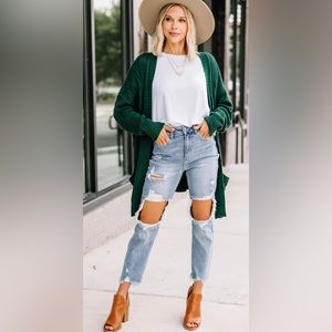 CELLO Mom Jeans - Ripped Mid Rise Ankle Jeans - Size 11